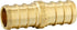 EFIELD Barb Crimp Pex 1 Inch x 1 Inch Coupling Brass Fitting for Pex Tubing Connection - 2 Pieces