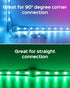 JACKYLED 30 Pcs 3-Pin LED Connectors, 10mm L Shape LED Strip Connectors Unwired Solderless Gapless Adapter Connectors Terminal Extension 12V 72W for WS2811 WS2812B SK6812 LED Strip -10 Packs by JACKYLED