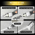 Silicone Caulking Tools Kit, 4 in 1 Stainless Steel Grout Removal Tool for Kitchen Bathroom Floor