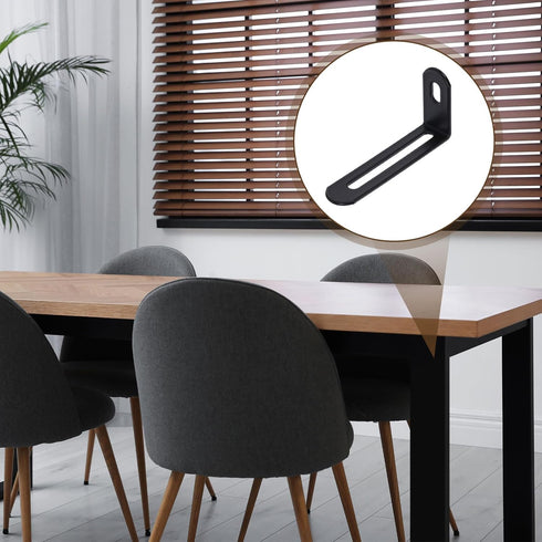 20Pcs 0.9" 2.1" 0.6" 90 uxcell Adjustable L-Shape Corner Brace, x x Metal Slotted Degree Right Angle Corner Shelf