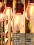 25 9pcs S14 Bulbs, 1 E26 Dimmable, IP65 Commercial 2700K Svater Outdoor Led String Lights FT, Patio Lights for Outside