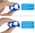 PATIKIL 5Pcs Plastic Tube Tubing Clamps, Adjustable 1/4" - 1/2" Tube OD Hose Clamp Clip for Laboratory Pinch Valve, Blue