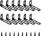 ZCLGOOD 12Pcs 2.9"x1"x0.6" Adjustable Black L Bracket, Heavy Duty 90 Degree Metal Corner