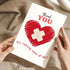 8x5.3 Inch Thank You for Taking Care of Me Greeting Card Heartfelt Appreciation for Your Unwavering Support