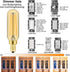 E12 Dimmable 8W 75 2700K T6 T25 E12 Bulb AC120V 750LM e12 Bulb 6Pack Leools LED Equal watt Amber Warm White Candelabra