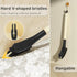 Hard Bristle Crevice Gap Brush, Long Handle Cleaning Tool for Bathroom and Kitchen, Multifunctional Gap Cleaner