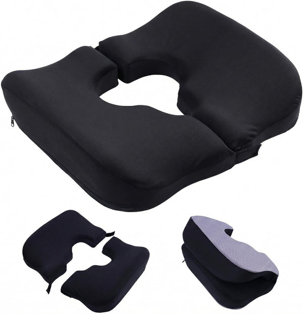 Drounphi Split-Design Bed Sore Pillow Coccyx Cushion - T-Shaped Pressure Relief Pillow for
