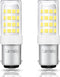 BA15D LED Double Contact Bayonet Base Sewing Machine Bulb, AC110-130V, T3/T4/C7/S6, 4W Daylight 6000K, 2-Pack