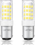 BA15D LED Double Contact Bayonet Base Sewing Machine Bulb, AC110-130V, T3/T4/C7/S6, 4W Daylight 6000K, 2-Pack