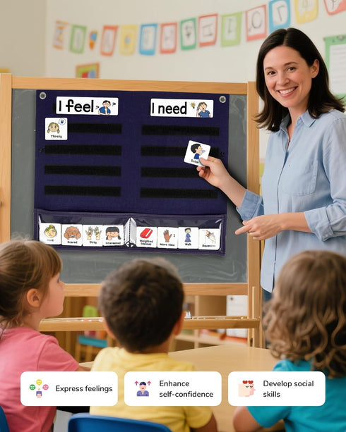 CHEFAN Feelings Chart, Calm Down Corner Supplies, Daycare Essentials, Social Emotional Learning Activities, Autism