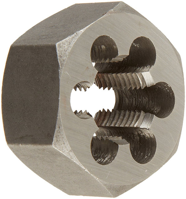 Drill America 9/16"-18 Carbon Steel Left Hand (Reverse) Hex Rethreading Die, DWT Series