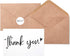 Wyltora 100 Thank You Cards 4x6 Inch, with 100 Kraft Envelopes and 120
