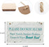 CAKIROTS Bathroom Door Sign-Please Do Not Flush Paper Towels Sanitary Products Tissues Wipes Warning Notice for Septic Tank Toilet 10x6 inch Warning Notice