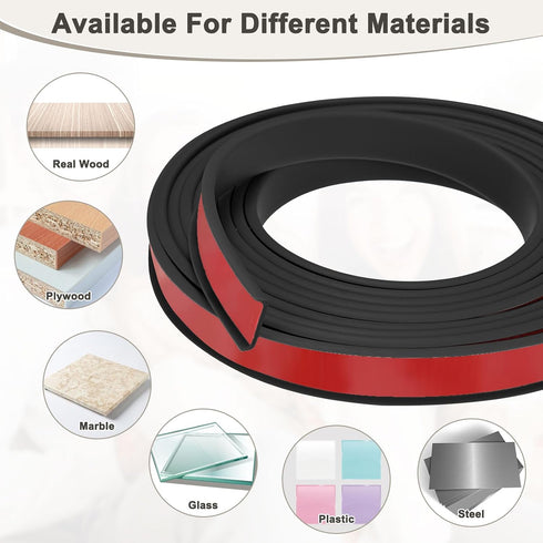 0.8 Inch 16.4 Desk/Shelves/Furniture/Countertop/Table/Cabinet/Plywood M METERXITY U-Shape Edge Banding, x ft Self