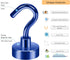 Neosmuk 30lb Heavy Duty Magnetic Hooks, Earth Magnets with Hook for Refrigerator, Extra Strong Hanger (Navyblue, 4 Pack)