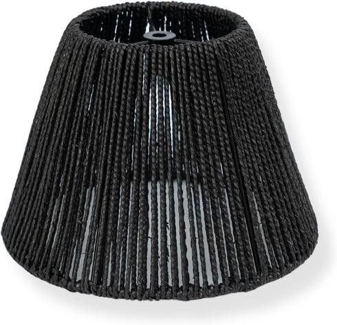 Wicker Seagrass Lamp Shade, Rustic Farmhouse Bell Lampshade Replacement for Table and