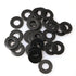 40Pcs M5 Flat Washer Metal Gasket for Bolts and Screws, 304 Stainless Steel Black Zinc Hardware Fitting Accessories