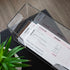 Nadex Clear Acrylic Check Tray, 2.5mm Thickness Durable Deposit Ticket and Cheque Holders for Deposit Slips and Vouchers