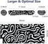 Large Gaming Mouse Pad Set: 4 in 1 Extended Desk Mat with Wrist Rest Pad, Non-Slip Protector for Home Office-Topographic