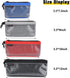 Small Waterproof Zipper Pouches, Mesh Tool Bag, Clear Cosmetic Bag Case, Travel Pouch (4 Pack)