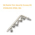 binifiMux 50pcs T20 M4 Torx Bolts Button Pin Head Security Screws Assortment Kit with Wrench, Stainless Steel,