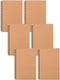 YOTNUS 6 Pcs A5 Spiral Notebooks, 5x8 Inches, Ruled Lined Paper for Work and Study (Brown)