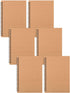 YOTNUS 6 Pcs A5 Spiral Notebooks, 5x8 Inches, Ruled Lined Paper for Work and Study (Brown)