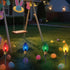 7FT 4Pcs Jumbo Christmas Pathway Lights Outdoor, Connectable Plug in Multicolor Diamond Walkway Lights for Driveway