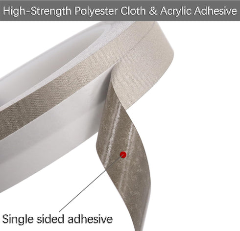 5mm x 20M Conductive Cloth Fabric Adhesive Tape, Faraday Tape for EMI Shielding & Signal Blocking