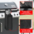 2 20 6 6 PCS Upgraded Grill Tool Storage Caddy, Hollow Design - Automatic Drainage, Storage and Grilling in One, X X