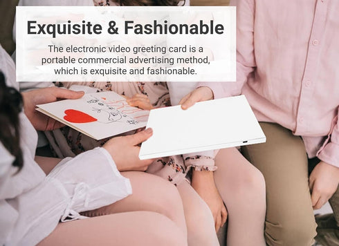 720P 128M (4.3inch) Diyeeni Video Greeting Card, Customizable Video Book with LCD Screen, HD Video Playback, Memory
