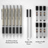 Nicpro 0.9 mm Art Mechanical Pencils Set in Gift Case, 6 PCS Metal Drafting Pencil with 6 Tube HB Lead Refills & 18 PCS