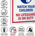 SmartSign 14 x 10 inch “Attention - Watch Your Children” Metal Sign, Rustproof Aluminum, Made in USA