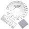 2 Pcs Stainless Steel Thickness Gauges, Wire Gauge Measuring Tool for Metal Sheets and Wire Thickness