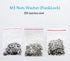 290pcs M3 Screws Assortment with Bolts, Nuts, Flat and Lock Washers, 304 Stainless Steel