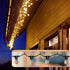 FSAH 36 1 PCS Q-Hanger Hooks with Safety Buckle, Windproof Screw Hooks for Outdoor String Lights Hanging Christmas
