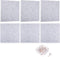PATIKIL Felt Bulletin Board 12"x12", 6 Packs Self Adhesive Square Tiles for Sound Proofing with 30 Push Pins