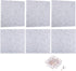 PATIKIL Felt Bulletin Board 12"x12", 6 Packs Self Adhesive Square Tiles for Sound Proofing with 30 Push Pins