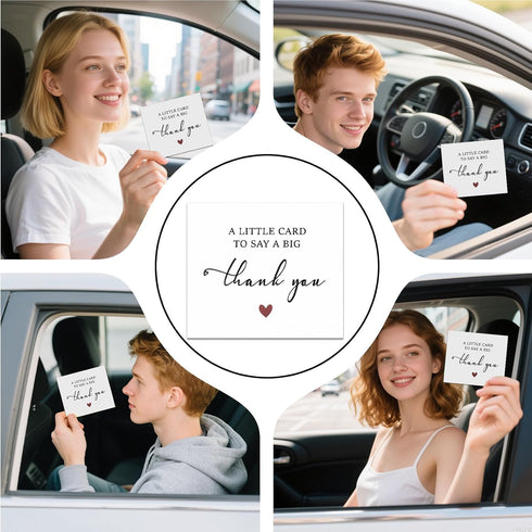 Nogeqi 50 3.46 2.99 Inches Pcs Thank You Notes Small Bulk Thank You Cards Small Business for Wedding Graduation