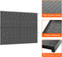 TORACK 4Pcs Metal Pegboard Panels 12"x16" for Garage, Workbench, Tool Organizer with 1/8" & 1/4" Holes, Black
