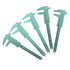 TamBee 6Inch 150mm Mini Caliper, Double Scale Plastic Vernier Caliper for Jewelry, 5PCS (Mint Green)
