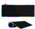 Large RGB Gaming Mouse Pad with 15 Light Modes, Touch Control, Extended Soft Keyboard Mat, Non-Slip Rubber Base