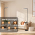 36W Dimmable 350Rotating LED Floor Lamp with Table & Shelves, Minimalist Stepless Torchiere with Dual Control (Remote