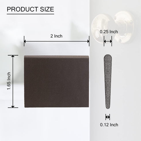 Door Corner Seal Wedge Draft Stopper with Adhesive, 16 Pack for Exterior Door Frame, Brown