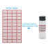 Clear Glass Sample Vials, 15ml Empty Bottles with Screw Cap, Pack of 36 with Red Handwritten Sticker Paper