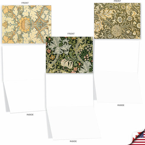 The Best Card Company Wall Art M3308 - 10 Boxed All Occasion Cards with Envelopes, Assorted Fun Note Cards