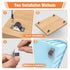 0.5 Inch (Brown-4 Mini Low Profile Caster Wheels - Self Adhesive Silent Rubber Rolling Wheels with Steel Plate