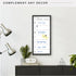 MCS 14x30 Black Framed Dry Erase Weekly Planner Calendar Whiteboard for Wall, Family Events & More