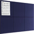 MaxGear 12 Pack Felt Wall Tiles, Large Cork Board 36"x24" with 40 Pushpins, Dark Blue Cork Boards for Office