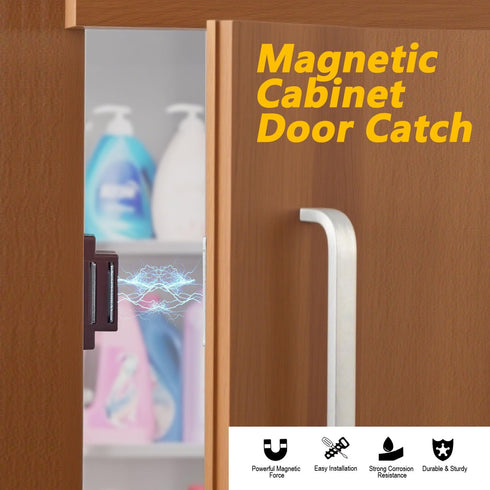 FNFAI 4 Pack Closet Cabinet Magnetic Catch - Cabinet Door Magnetic Latch for Cupboards Drawers Doors and Shutters